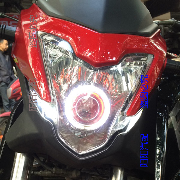 Yongyuan 350 hào YY350-9A xe máy xenon ống kính đèn pha lắp ráp sửa đổi thiên thần nguồn mắt bão - Đèn HID xe máy đèn pha xe máy siêu sáng